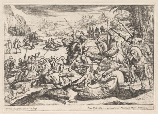 Hunting of lions