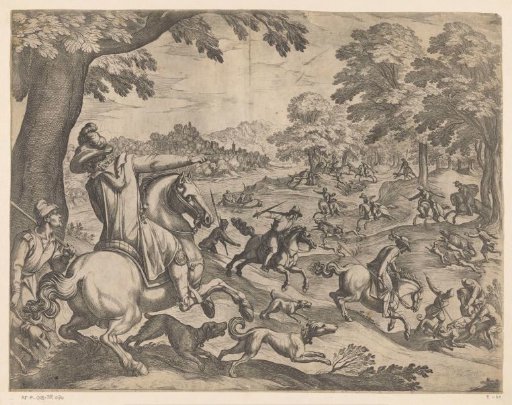Hunt for stags and boars