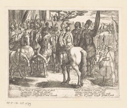 Illustration to Canto I of Tasso's 'Gerusalemme Liberata'