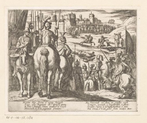 Illustration to Canto VI of Tasso's 'Gerusalemme Liberata'