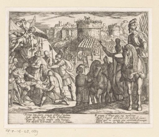 Illustration to Canto XI of Tasso's 'Gerusalemme Liberata'