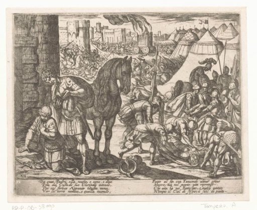 Illustration to Canto XII of Tasso's 'Gerusalemme Liberata'