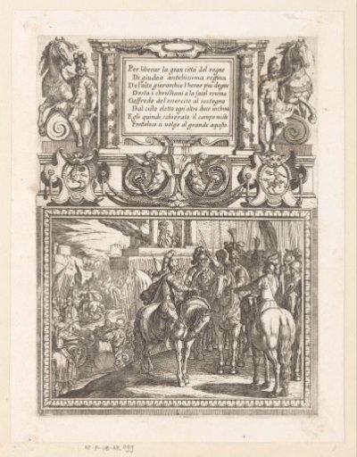 Illustration to Canto I of Tasso's 'Jerusalem Delivered'