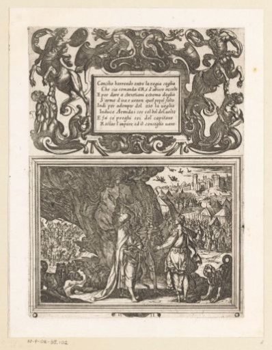 Illustration to Canto IV of Tasso's 'Jerusalem Delivered'