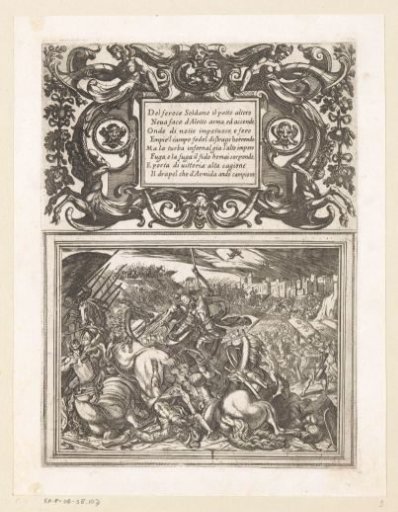 Illustration to Canto IX of Tasso's 'Jerusalem Delivered'