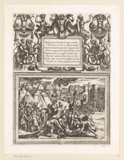 Illustration to Canto XII of Tasso's 'Jerusalem Delivered'