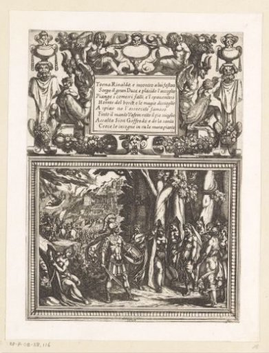 Illustration to Canto XVIII of Tasso's 'Gerusalemme Liberata'