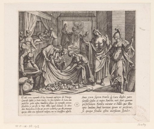 Pallas praises Nature at the birth of the seven sons of Lara