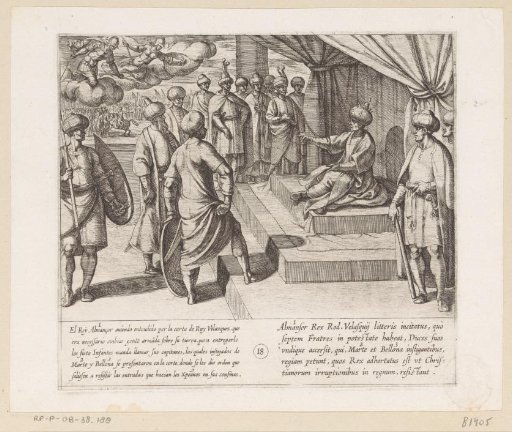 Almanzor orders his troops to stop the Christians when they enter his territory