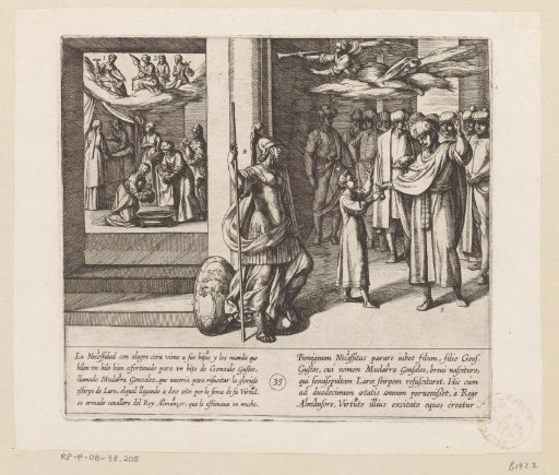 The Fates Weave the Thread of Life of Mudarra, Who Is Knighted by Almanzor
