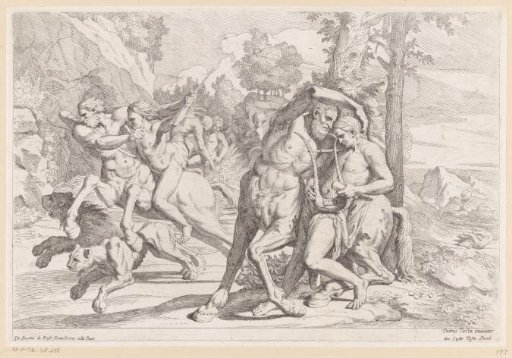Education of Achilles by Chiron the centaur