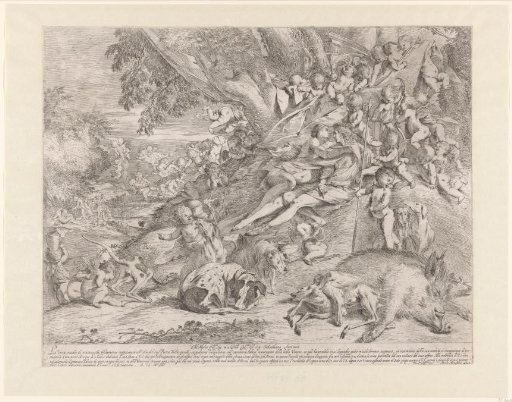 Venus and Adonis after the hunt