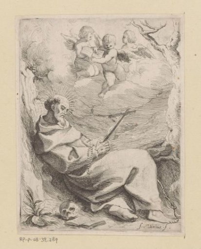 Saint Francis of Assisi with a Crucifix