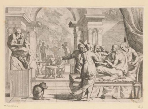 Prodigal Son squandering his inheritance