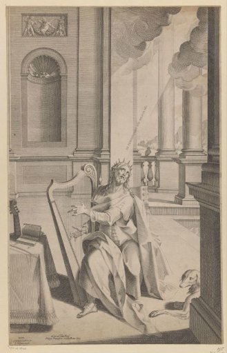 David Playing the Harp