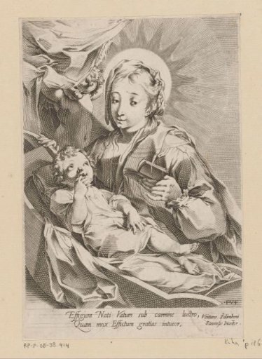 Mary with the Child in a Manger