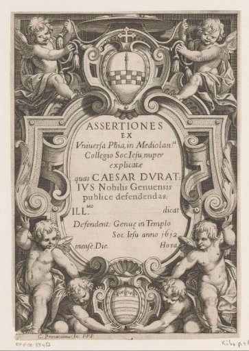 Title Page with Six Putti