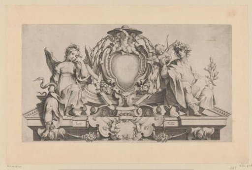 Cartouche for the Coat of Arms of a Cardinal