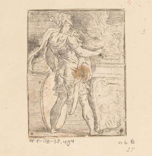 Warrior at an Altar