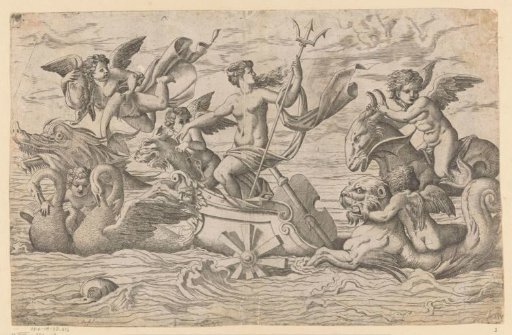 Venus on a chariot drawn by two swans