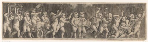 Frieze with procession of putti