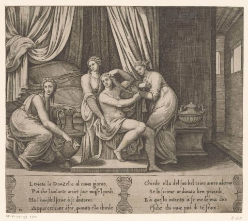 The Toilet of Psyche with Nymphs