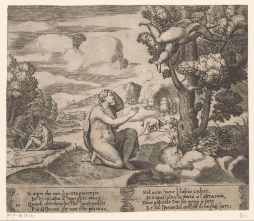 Cupid flees from Psyche