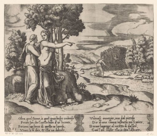 Psyche goes to seek the golden fleece