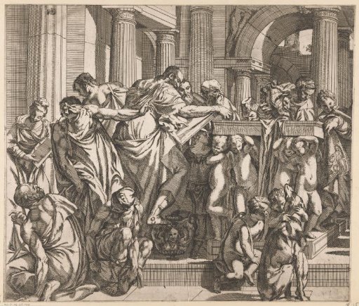Presentation of Christ in the Temple (left part)