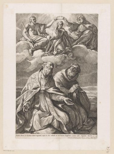 Coronation of Mary with Augustine and William of Rievaulx