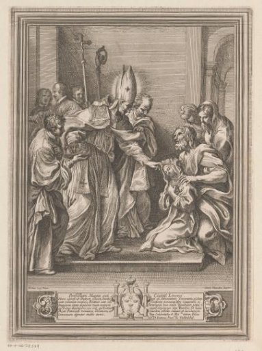 Turibius de Mogrovejo Administers the Holy Confirmation to Rosa of Lima