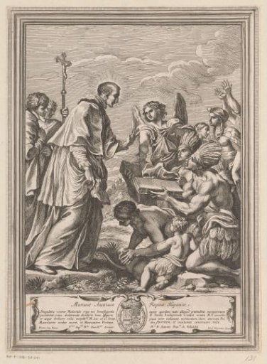 Incas Present a Book to Turibius de Mogrovejo