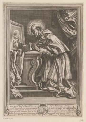 Turibius de Mogrovejo Kneeling Before an Altar