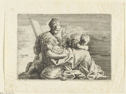 Seated Woman with Three Children