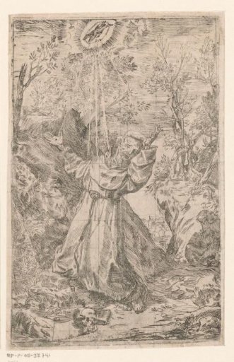 Saint Francis receiving the stigmata