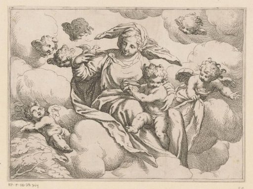 Mary with Child and a Dove