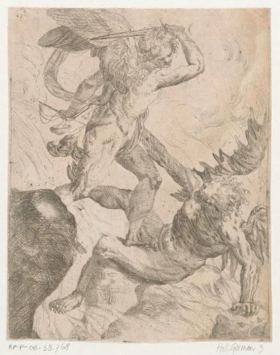 Archangel Michael in Combat with the Devil