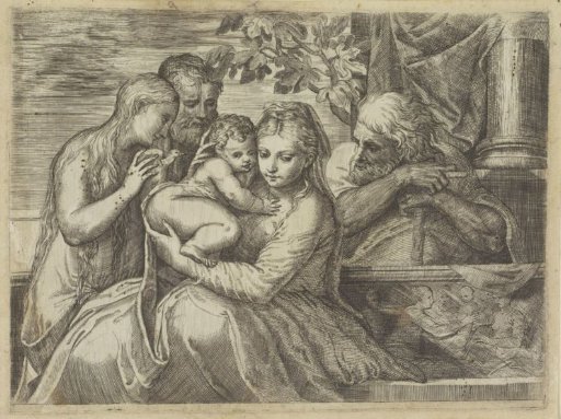 The Holy Family with Saints