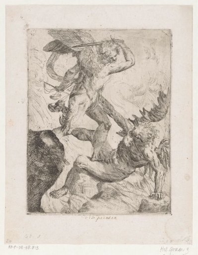 Archangel Michael in Combat with the Devil