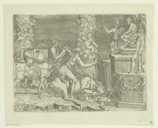 Perseus Sacrifices Three Bulls