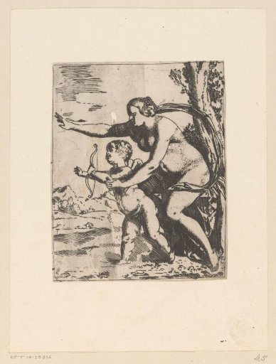Venus Teaching Cupid Archery