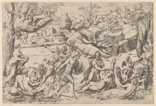 Mythological Representation with a Sleeping Woman