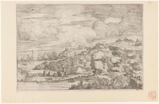 Hilly Landscape by a River