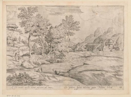 Landscape with River and Fisherman