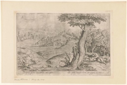 Landscape with a sleeping shepherd