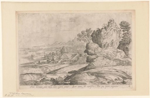 Landscape with buildings on the waterfront