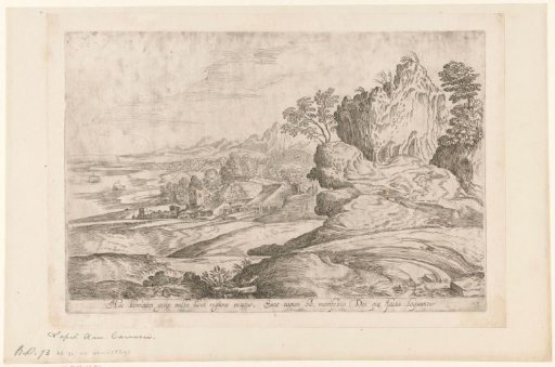 Landscape with buildings on the waterfront