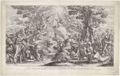 Moses Striking Water from the Rock