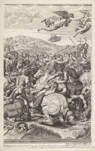 Battle of the Milvian Bridge (left middle sheet)