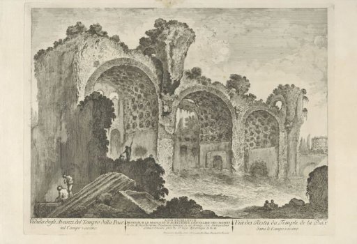View of the Ruins of the Basilica of Constantine